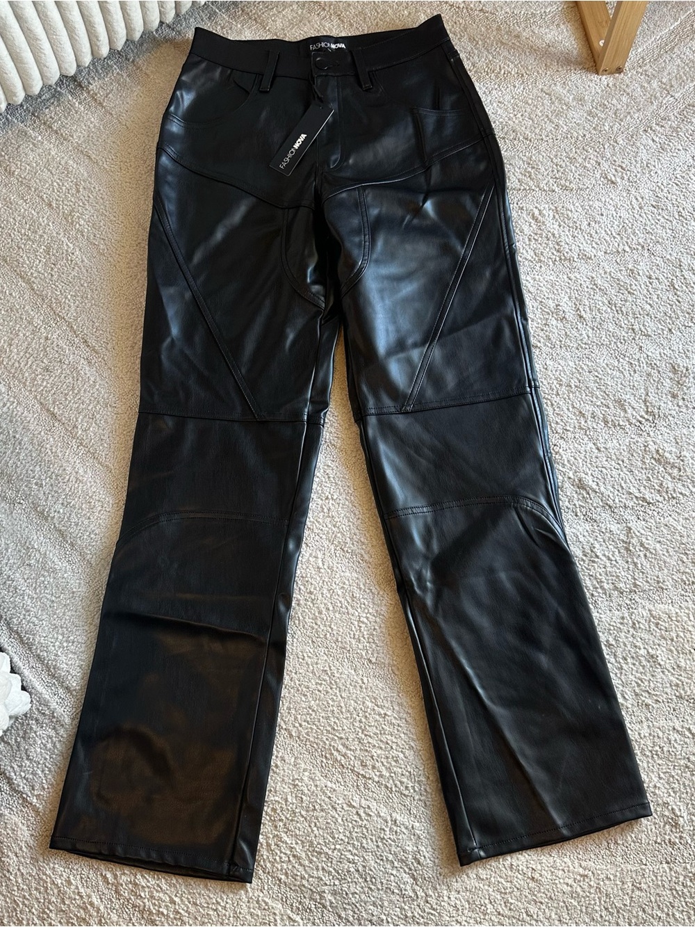 Fashion Nova Women’s Tell Me Why Faux Leather Pants